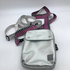 IHKWIP Crossbody Purse Womens Everyday Essentials Silver Metallic Color Bag